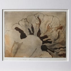 Amorph III (braun, 1/2), 2016, Radierung, Aquatinta auf Bütten, 22cm x 30cm