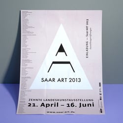 SAARART 2013 — Flyer und Plakat