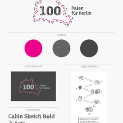 Logodesign & Branding der Kampagne „100 Paten für Berlin“