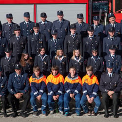 Gruppenfoto der Feuerwehr Hergensweiler, nähe Lindau am Bodensee