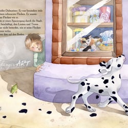 Spotless | Bilderbuchillustration, Seite 1 | Aquarell