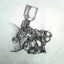 Zwerg mit Handkanone, Steampunk