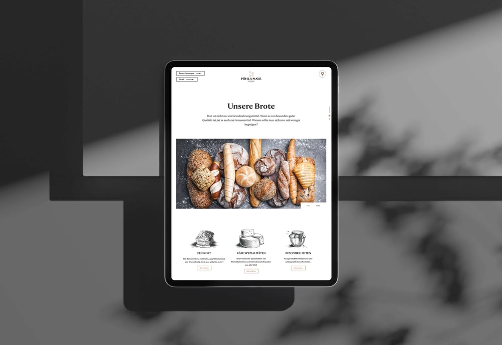Mayr Delikatessen – UX / UI Design