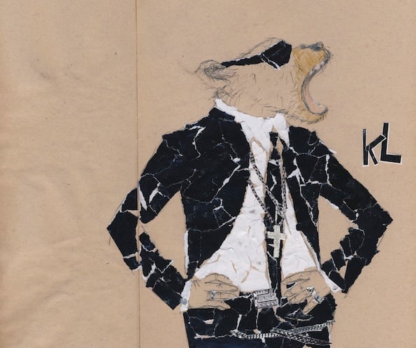 Karl Lagerfeld als Bär