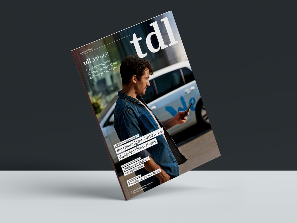 Titelseite mit strukturierten Teasern