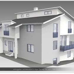 3D-Presentation zur Planung eines Einfamilienhauses.
