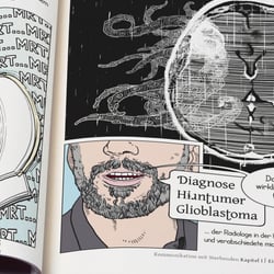 graphic textbook – Kommunikation in der Palliativmedizin – Beispielseite