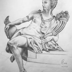 “Brunnen zu Augsburg” | DIN A4 | Bleistift | Zeichnungsübung | 2002