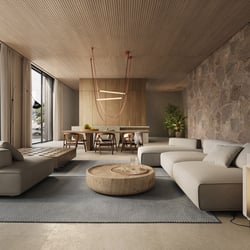 Innenvisualisierung Meeblick Villa Mallorca