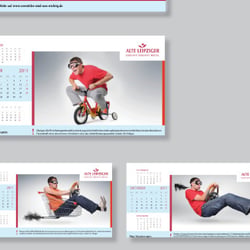 Gestaltung Layout Illustration Idee – Tischkalender