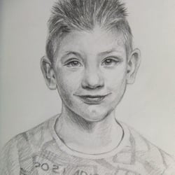 Porträt, Bleistift auf Papier