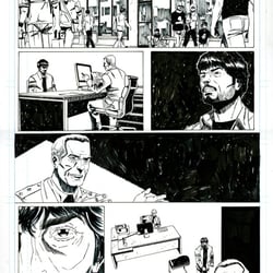 Seite 06 von einem Comic Pitch, Zeichnung und Tusche Sedat Oezgen