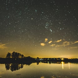 Sternhimmel über dem Bommerweiher, Thurgau