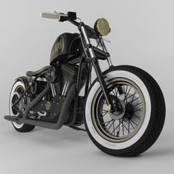 Harley Sportster – Customized   (3D Visualisierung)