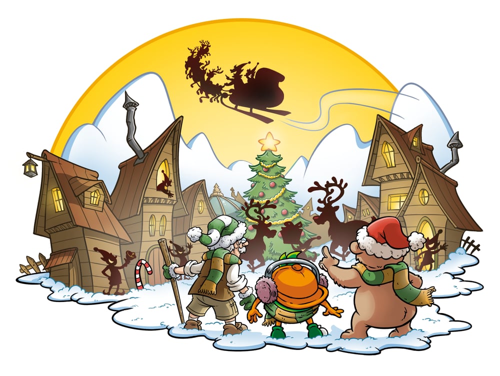 Illustration „Weihnachts-Lesegeschichten“