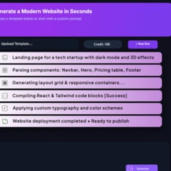 UI/UX Interface Design & Generator Workflow