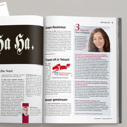 Satirische Illustration | IG BCE Kompakt-Magazin