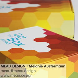 Verpackungsdesign / Packaging – Versandkartons, Detailaufnahme