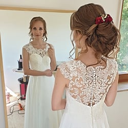 Brautstyling und Makeup