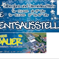 Gärtnerei Bauer – Adventsausstellung – Flyer 01