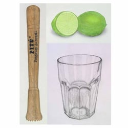 Caipirinha, Bunstift, Bleistift, Fineliner