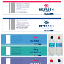 Statoil brand bottled water, packaging
