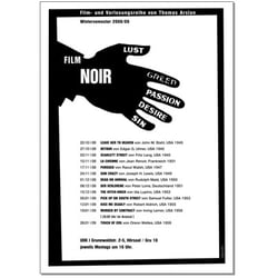 Plakat für Vorlesungsreihe der UDK Berlin