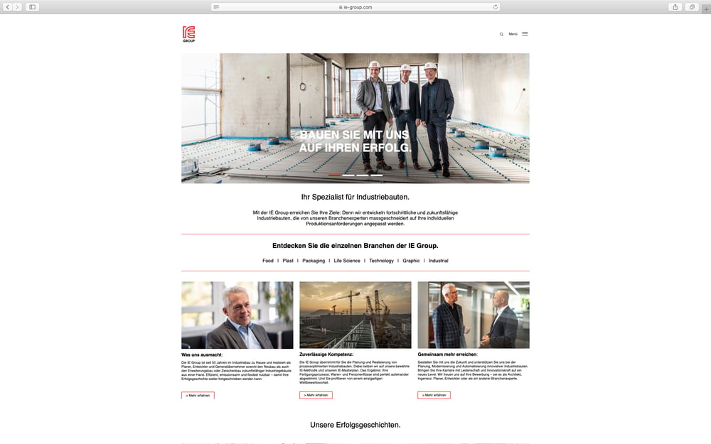 Startseite Website