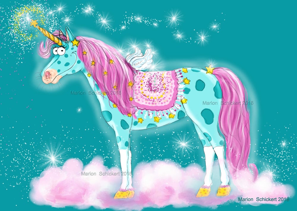 Kinderbuchillustration Einhorn Fantasie, #Kinderbuchillustrator, #Kinderbuchillustrationen