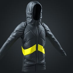 Cycling jacket front