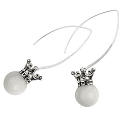 Ohrhänger «Crown Pearl – Howlite» by BLACK BARON