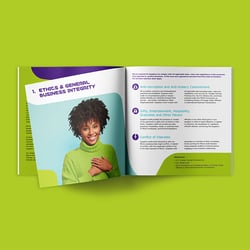 Broschüre „Code of Conduct“ (Merck)