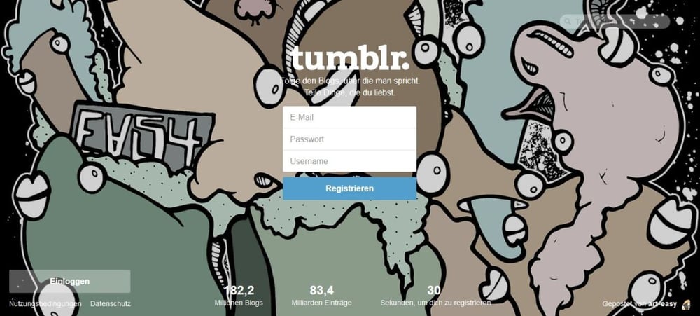 Tumblr Startseite