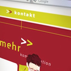Mini-Website für Kommunikations-Unternehmen