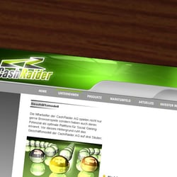 CashRaider AG – Firmenwebseite in Flash