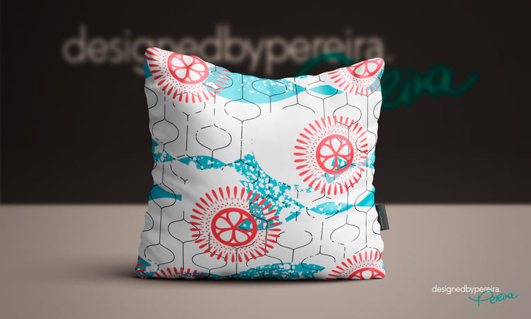 africa pattern dream red designedbypereira
