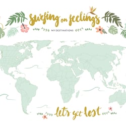 surfing on feelings – Weltkarte