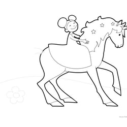Ausmalbild Einhorn
