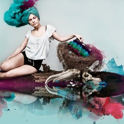 Multi Feather Clutch
