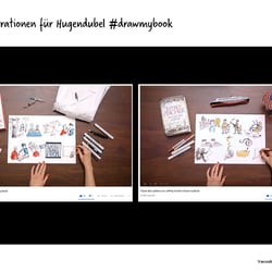 Drawmybook-Illustrationen für Hugendubel