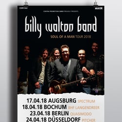 Plakatdesign „Billy Walton Band“