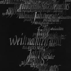 Feder-Kalligrafie für Weihnachten