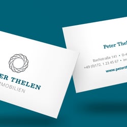 Visitenkarten Peter Thelen Immobilien