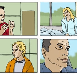 Storyboard digitale Illustrationstechnik