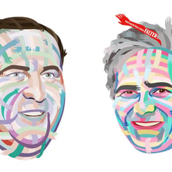 Portraits from an advertising campaign for Falter magazine