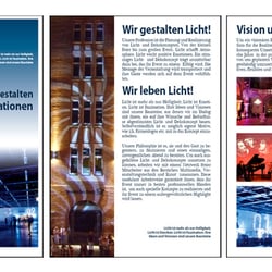 Imagebroschüre – Gestaltung, Bildbearbeitung und Reinzeichnung