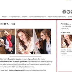 Internetpräsenz „über mich“ . Claudia Moritz : http://claudiamoritz.com/de/ueber-mich/
