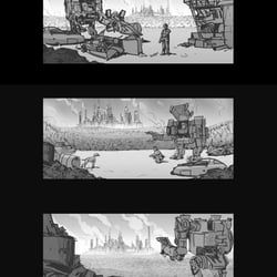 PREPRODUCTION WORK THUMBNAILS / TONE