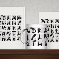 Zweihändiges Fingeralphabet