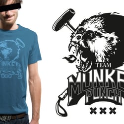 Team Logo für Bike Polo Team „Monkey Punch“